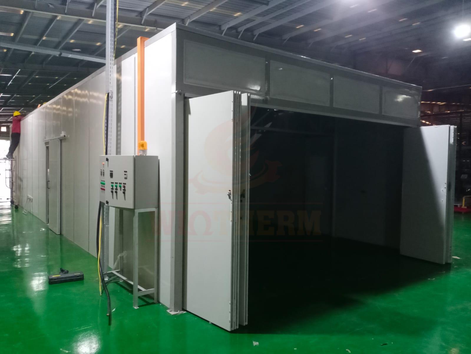 Supply and commission Curing Room for PVC coating roof manufacturer at Bekasi, Java, Indonesia