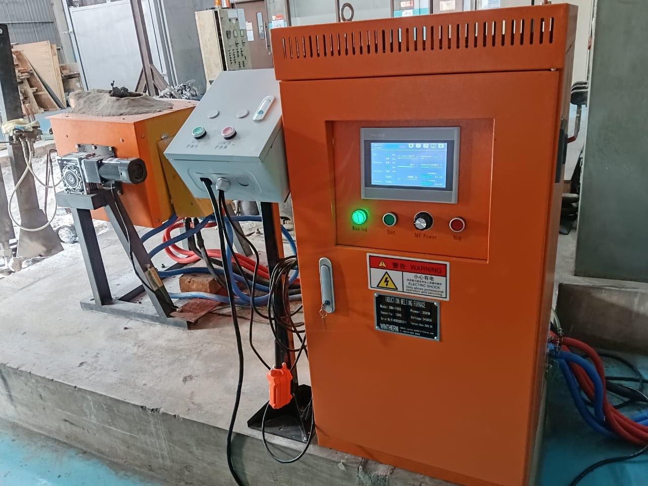 Supply, Installation, Commissioning Steel Melting Tilting Induction Furnace in University at Johor Bahru, Johor, Malaysia